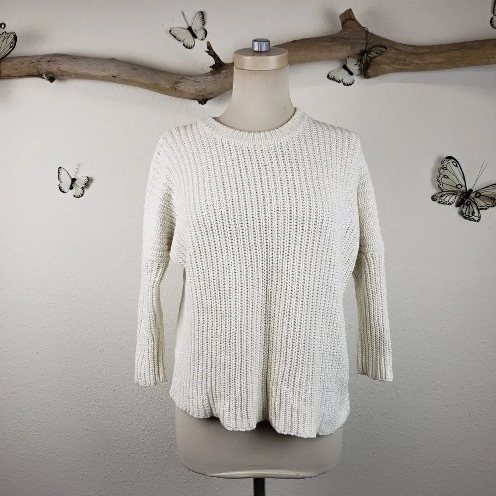 Madewell off white sweater loose fit